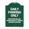 Signmission Daily Parking Violators Towed Away Vehicle Owners Expense Alum Sign, 24" L, 18" H, GW-1824-24198 A-DES-GW-1824-24198 - alternate 1